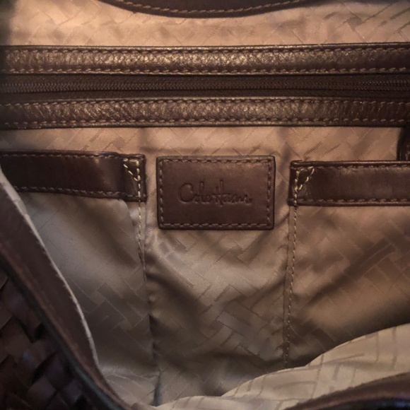 Coke Haan Genevieve Weaved Chocolate Brown - Picture 2 of 6